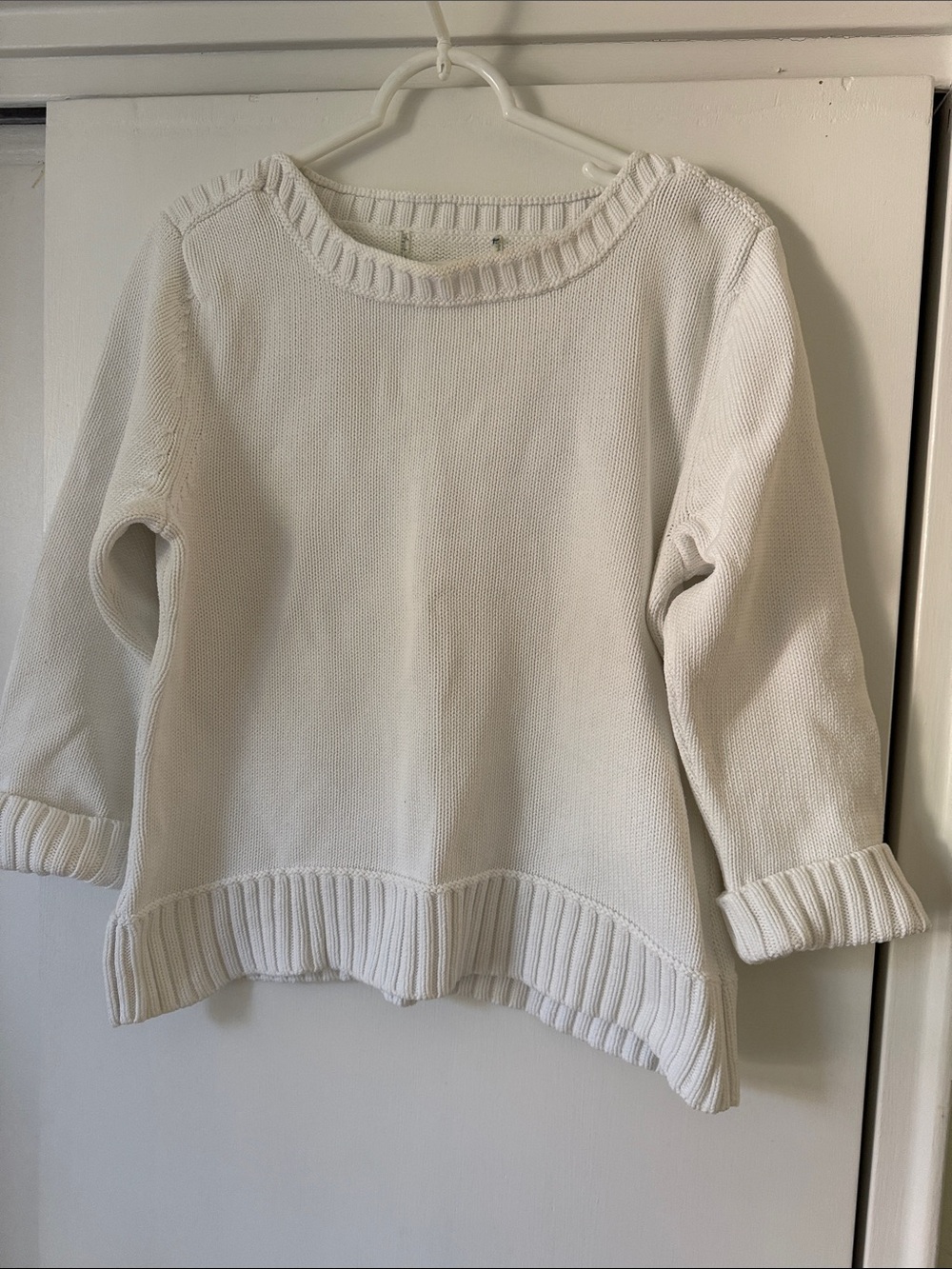 Classic White Women’s Knit Sweater